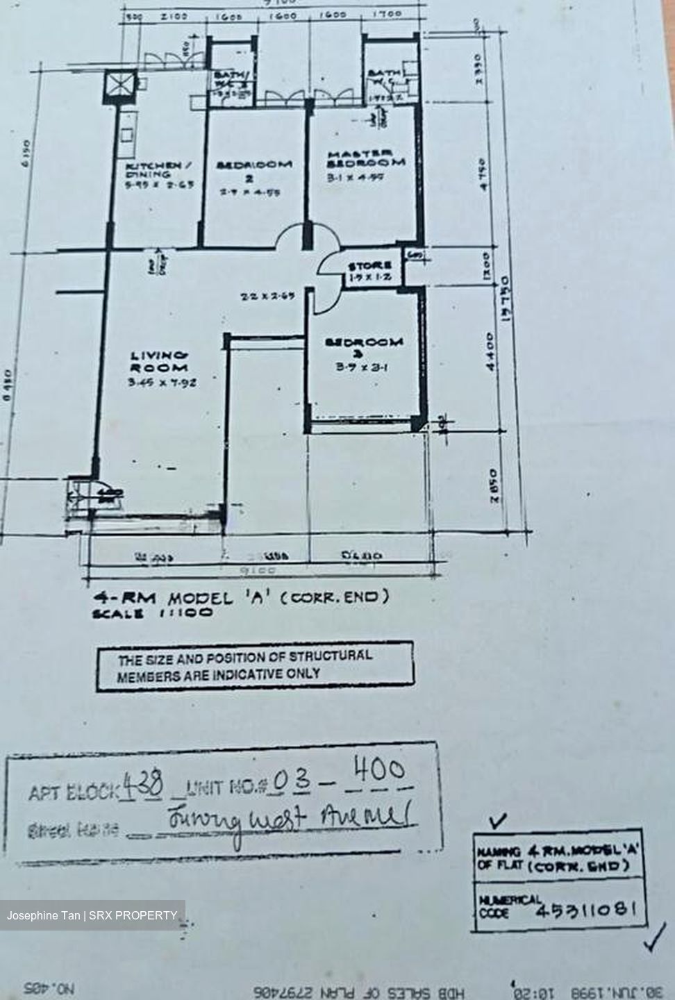 Blk 438 Jurong West Avenue 1 (Jurong West), HDB 4 Rooms #568646361